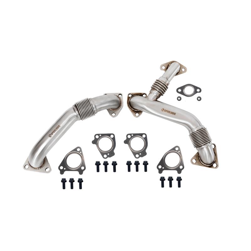 SPOOLOGIC Heavy Duty 304SS High-Flow Bellowed Up-Pipe Kit (California Emissions)