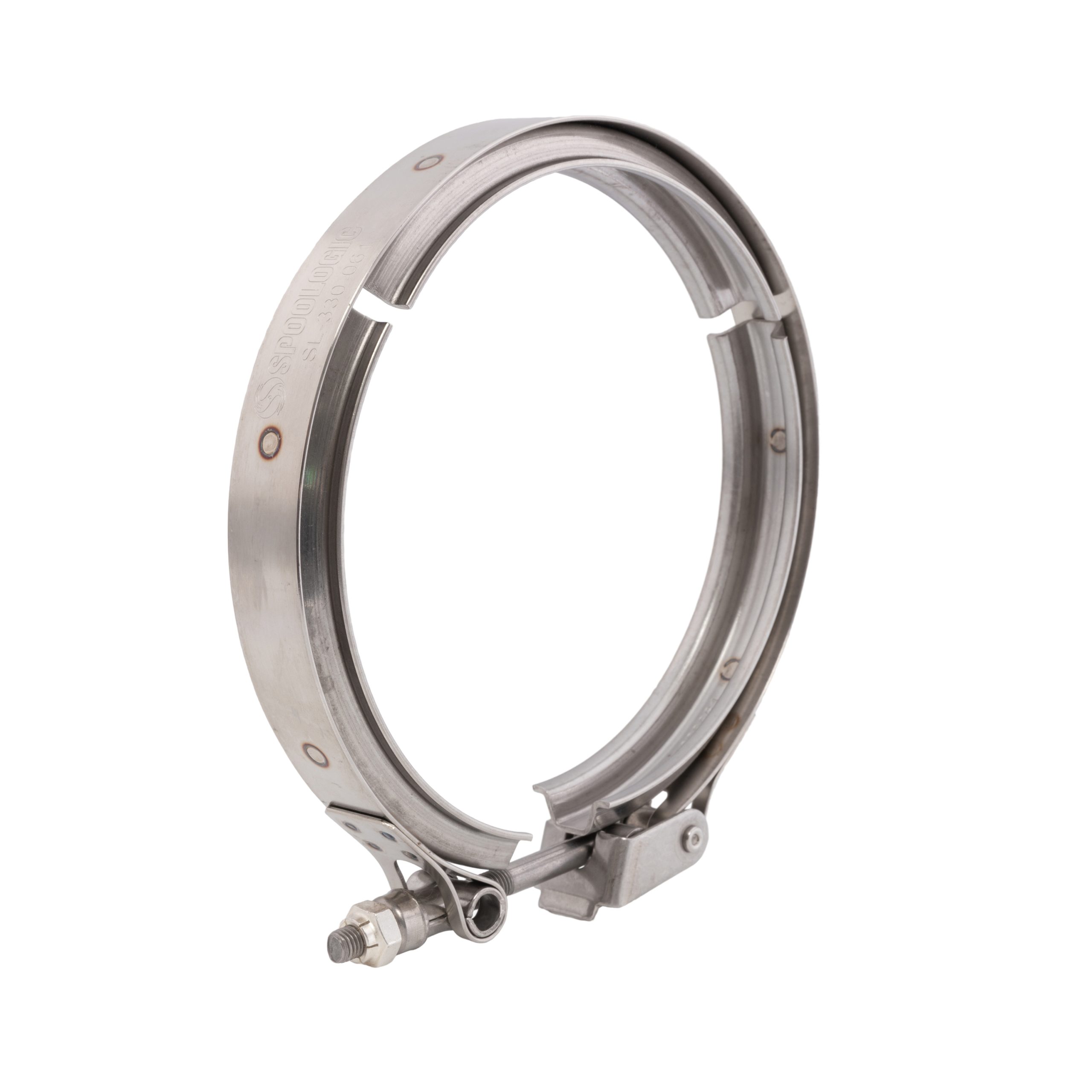 SPOOLOGIC Cast Iron Elbow to Downpipe V-Band Clamp