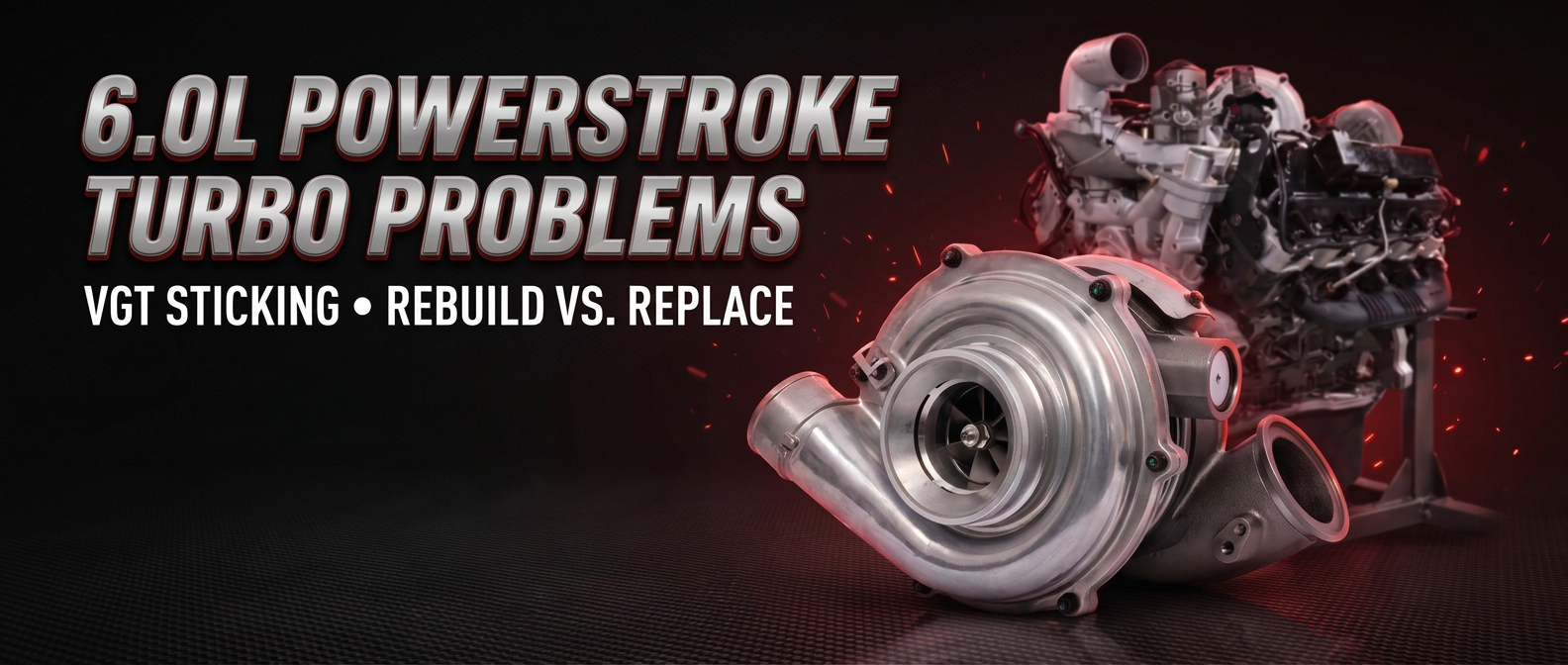 6.0L Powerstroke Turbo Problems: VGT Sticking, Unison Ring Failure, and When to Rebuild vs. Replace